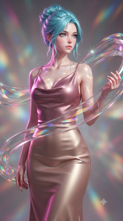 score_9, masterpiece, best quality, ultra-detailed, high-budget anime keyframe, editorial fashion photography, tasteful artistic composition, Japanese woman. close-up cowboy shot from the waist and thighs up, the character dominates the composition, 