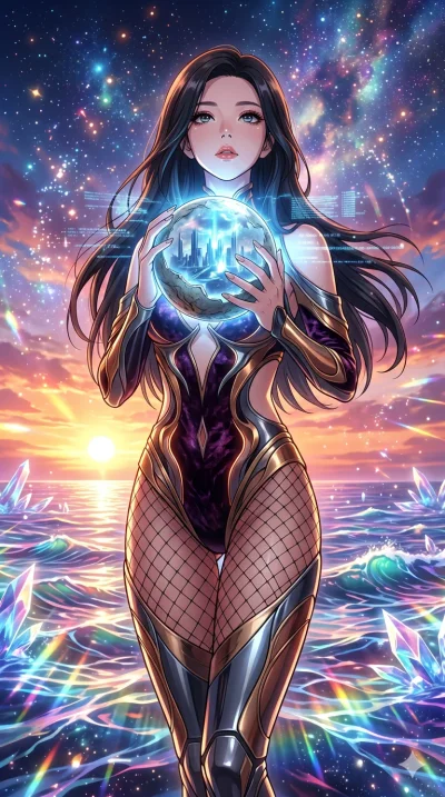 score_9, masterpiece, best quality, ultra-detailed, High-budget Anime Keyframe, vibrant colors, fluid line-art, expressive lighting, cinematic composition, Ufotable-style visual effects, top-tier animation quality, Japanese woman with delicate and el