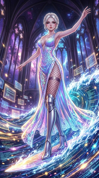 score_9, masterpiece, best quality, ultra-detailed, High-budget Anime Keyframe, vibrant colors, fluid line-art, expressive lighting, cinematic composition, Ufotable-style visual effects, top-tier animation quality, Korean woman with idol-like refined