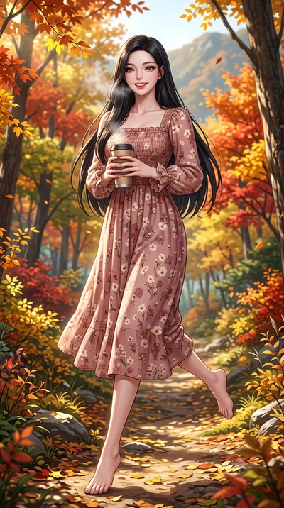 score_9, masterpiece, best quality, ultra-detailed, high-budget anime keyframe, semi-realistic 3D game render, editorial fashion photography, tasteful artistic composition, Korean woman. low angle full-body shot from head to toe showing her feet, fil