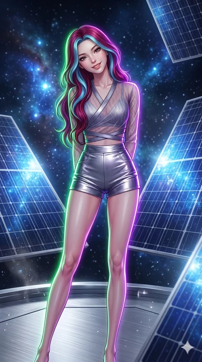 score_9, masterpiece, best quality, ultra-detailed, high-budget anime keyframe, editorial fashion photography, tasteful artistic composition, Caucasian woman, strictly human ears. cowboy shot from the thighs up, character and outfit filling the frame