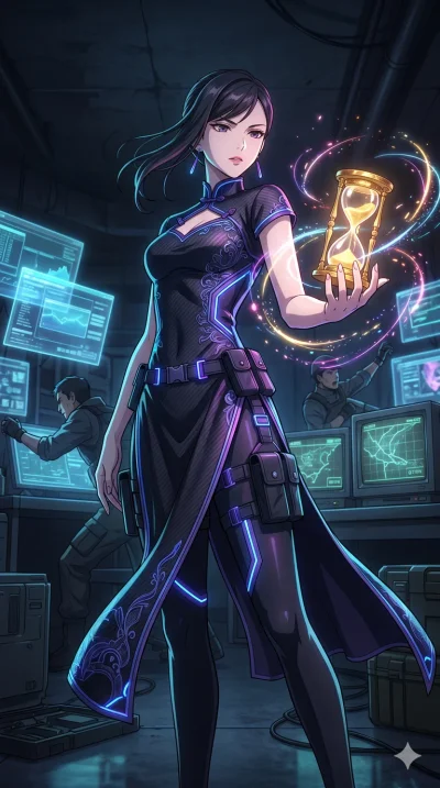 score_9, masterpiece, best quality, ultra-detailed, High-budget Anime Keyframe, vibrant colors, fluid line-art, expressive lighting, cinematic composition, Ufotable-style visual effects, top-tier animation quality, Japanese woman with delicate and el