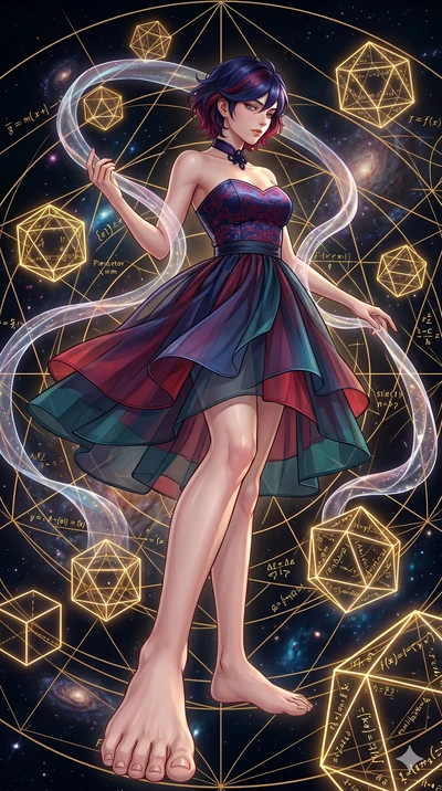 score_9, masterpiece, best quality, ultra-detailed, high-budget anime keyframe, Caucasian woman, strictly human ears. low angle full-body shot filling the entire 9:16 frame with her statuesque presence, stretching the vertical silhouette. floating gr