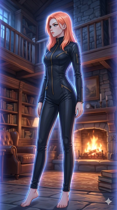 score_9, masterpiece, best quality, ultra-detailed, high-budget anime keyframe, editorial fashion photography, tasteful artistic composition, Japanese woman. low angle full-body shot from head to toe showing her feet, filling the entire 9:16 vertical