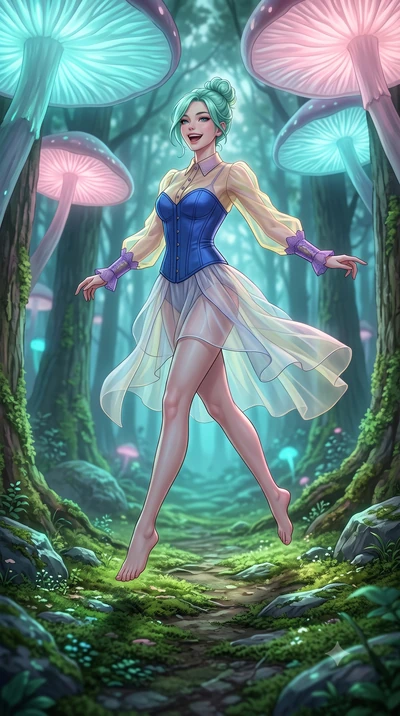 score_9, masterpiece, best quality, ultra-detailed, high-budget anime keyframe, editorial fashion photography, tasteful artistic composition, Japanese woman. low angle full-body shot from head to toe showing her feet, filling the entire 9:16 vertical
