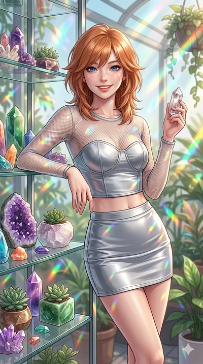 score_9, masterpiece, best quality, ultra-detailed, high-budget anime keyframe, editorial fashion photography, tasteful artistic composition, Korean woman. cowboy shot from the thighs up, character and outfit filling the frame for maximum editorial p