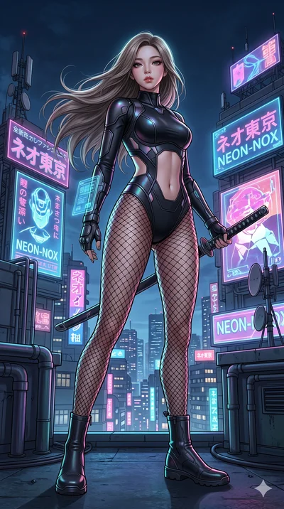 score_9, masterpiece, best quality, ultra-detailed, semi-realistic high-budget anime keyframe, an incredibly beautiful Japanese anime girl. Low angle cowboy shot filling the frame. She has an absolutely perfect 8-heads proportion, an exceptionally ta