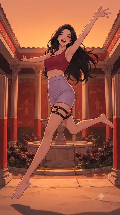 score_9, masterpiece, best quality, ultra-detailed, high-budget anime keyframe, editorial fashion photography, tasteful artistic composition, gorgeous anime illustration, with clean line-art, distinct ink outlines, and high-contrast stereoscopic dept
