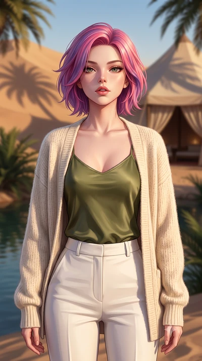 score_9, masterpiece, best quality, ultra-detailed, high-budget anime keyframe, editorial fashion photography, tasteful artistic composition, Caucasian woman woman. close-up cowboy shot from the waist and thighs up, the character dominates the compos