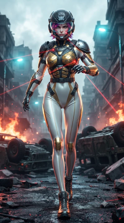 score_9, masterpiece, best quality, ultra-detailed, high-budget anime keyframe, editorial fashion photography, tasteful artistic composition, Caucasian woman. low angle full-body shot from head to toe showing her feet, filling the entire 9:16 vertica