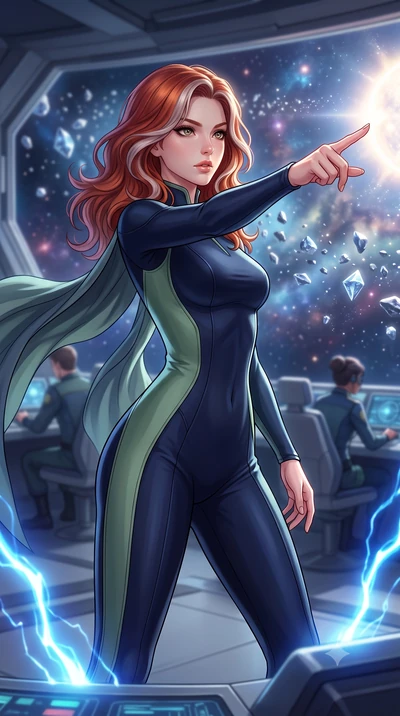 score_9, masterpiece, best quality, ultra-detailed, high-budget anime keyframe, editorial fashion photography, tasteful artistic composition, Caucasian woman, strictly human ears. close-up cowboy shot from the waist and thighs up, the character domin