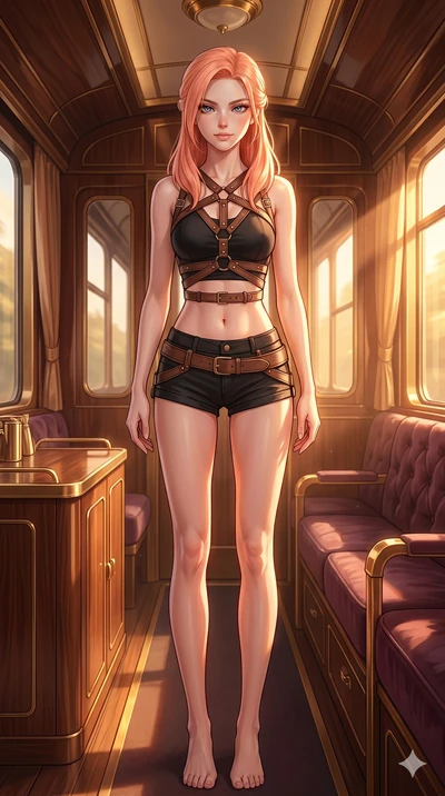 score_9, masterpiece, best quality, ultra-detailed, high-budget anime keyframe, editorial fashion photography, tasteful artistic composition, Japanese woman. cowboy shot from the thighs up, character and outfit filling the frame for maximum editorial