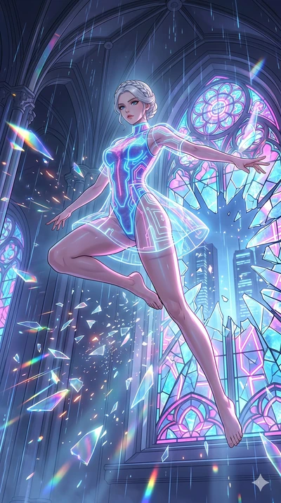 score_9, masterpiece, best quality, ultra-detailed, High-budget Anime Keyframe, vibrant colors, fluid line-art, expressive lighting, cinematic composition, Ufotable-style visual effects, top-tier animation quality, Japanese woman with delicate and el
