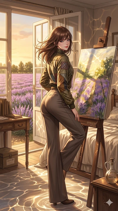 score_9, masterpiece, best quality, ultra-detailed, high-budget anime keyframe, editorial fashion photography, tasteful artistic composition, Korean woman. cowboy shot from the thighs up, character and outfit filling the frame for maximum editorial p