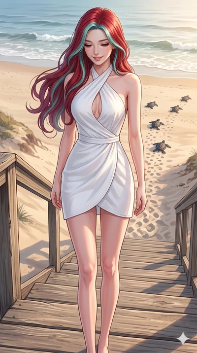 score_9, masterpiece, best quality, ultra-detailed, high-budget anime keyframe, editorial fashion photography, tasteful artistic composition, Caucasian woman, strictly human ears. cowboy shot from the thighs up, character and outfit filling the frame
