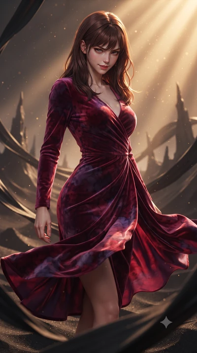 score_9, masterpiece, best quality, ultra-detailed, high-budget anime keyframe, editorial fashion photography, tasteful artistic composition, realistic cosplay photography, Korean woman. close-up cowboy shot from the waist and thighs up, the characte