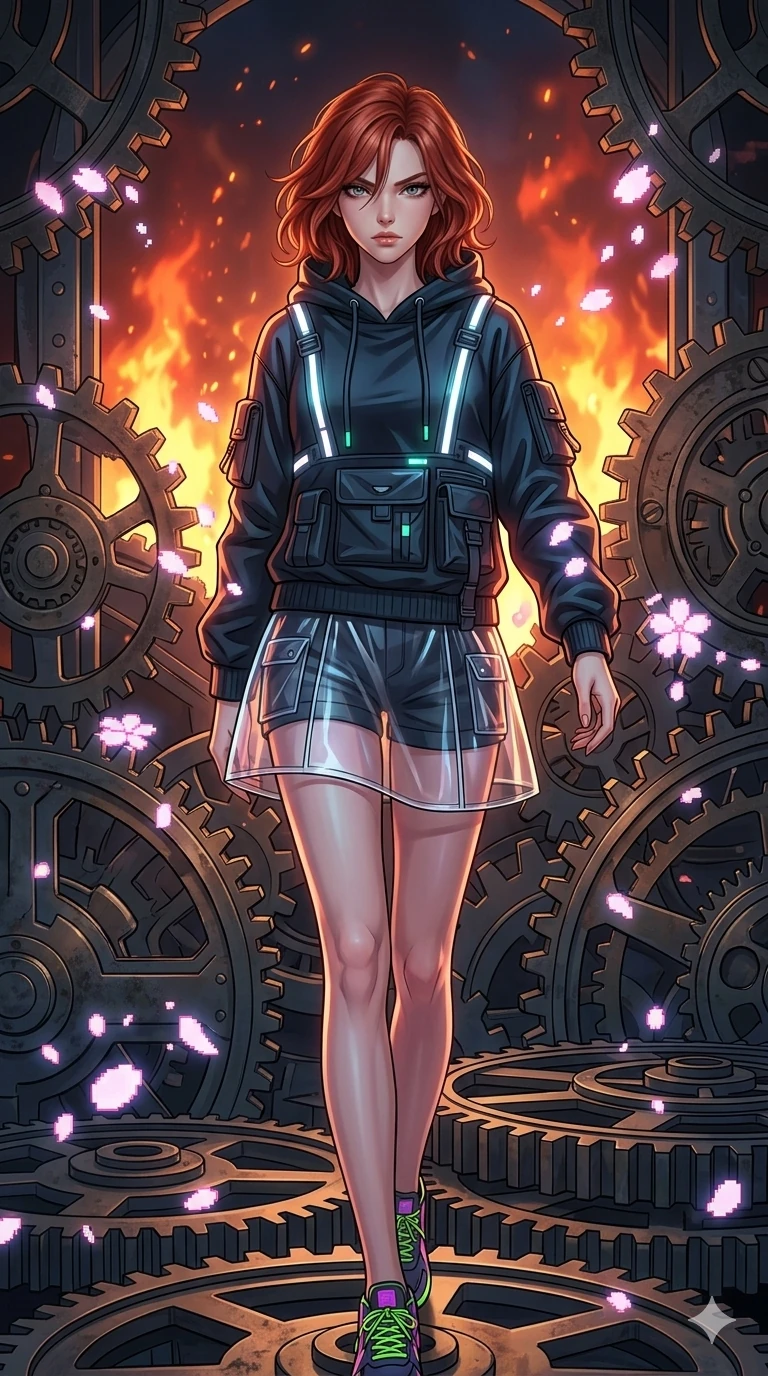 score_9, masterpiece, best quality, ultra-detailed, Set A: High-budget Anime Keyframe, Japanese woman in a cinematic setting. Cinematic lighting, vibrant colors, dramatic shadows, 2k, ultra detail, master piece, 9:16 ratio. Image Identifier: image_52.jpg