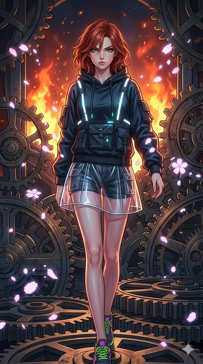 score_9, masterpiece, best quality, ultra-detailed, Set A: High-budget Anime Keyframe, Japanese woman in a cinematic setting. Cinematic lighting, vibrant colors, dramatic shadows, 2k, ultra detail, master piece, 9:16 ratio. Image Identifier: image_52