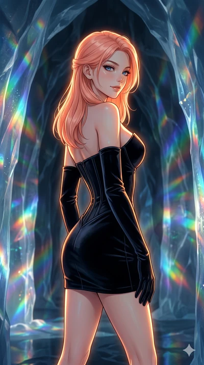 score_9, masterpiece, best quality, ultra-detailed, high-budget anime keyframe, editorial fashion photography, tasteful artistic composition, Japanese woman. cowboy shot from the thighs up, character and outfit filling the frame for maximum editorial