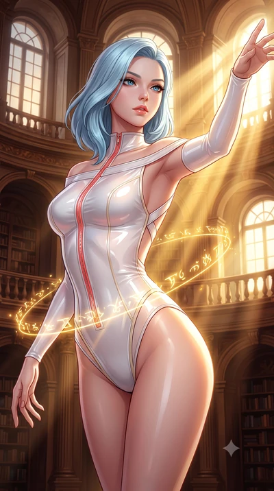 score_9, masterpiece, best quality, ultra-detailed, high-budget anime keyframe, semi-realistic 3D game render, editorial fashion photography, tasteful artistic composition, Korean woman. close-up cowboy shot from the waist and thighs up, the characte