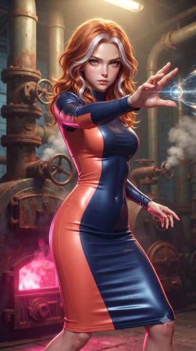 score_9, masterpiece, best quality, ultra-detailed, high-budget anime keyframe, editorial fashion photography, tasteful artistic composition, realistic cosplay photography, Caucasian woman, strictly human ears. close-up cowboy shot from the waist and