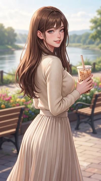 score_9, masterpiece, best quality, ultra-detailed, high-budget anime keyframe, editorial fashion photography, tasteful artistic composition, Korean woman. close-up cowboy shot from the waist and thighs up, the character dominates the composition, fi