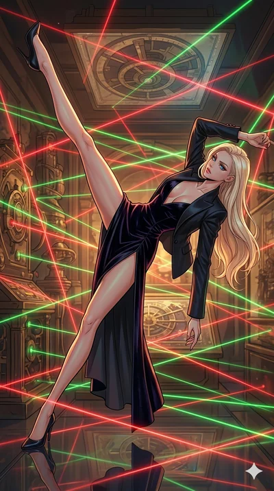 score_9, masterpiece, best quality, ultra-detailed, high-budget anime movie keyframe, cinematic anime lighting, intricate line art, Japanese woman. Dynamic full-body shot stretching the vertical silhouette with extreme perspective. navigating a field