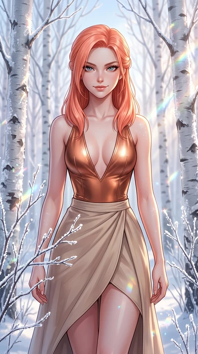 score_9, masterpiece, best quality, ultra-detailed, high-budget anime keyframe, editorial fashion photography, tasteful artistic composition, Japanese woman. close-up cowboy shot from the waist and thighs up, the character dominates the composition, 
