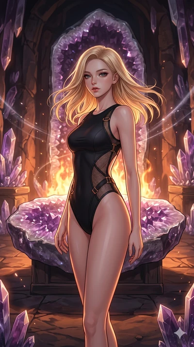 score_9, masterpiece, best quality, ultra-detailed, high-budget anime keyframe, editorial fashion photography, tasteful artistic composition, Korean woman. cowboy shot from the thighs up, character and outfit filling the frame for maximum editorial p