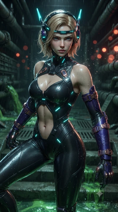 score_9, masterpiece, best quality, ultra-detailed, high-budget anime keyframe, editorial fashion photography, tasteful artistic composition, Caucasian woman. close-up cowboy shot from the waist and thighs up, the character dominates the composition,