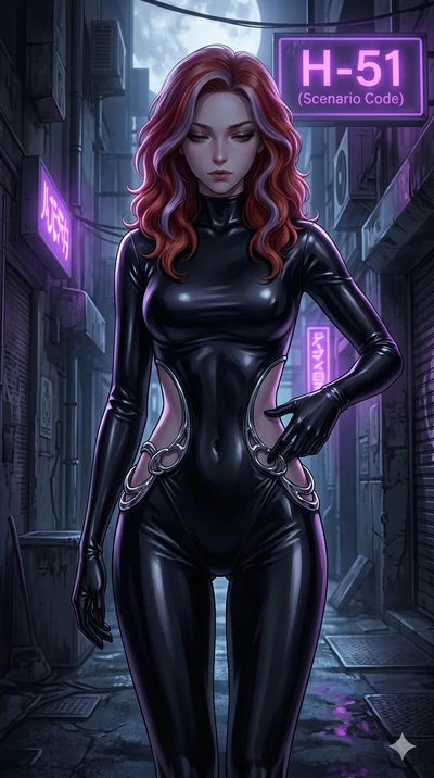 score_9, masterpiece, best quality, ultra-detailed, high-budget anime keyframe, editorial fashion photography, tasteful artistic composition, Caucasian woman, strictly human ears. cowboy shot from the thighs up, character and outfit filling the frame