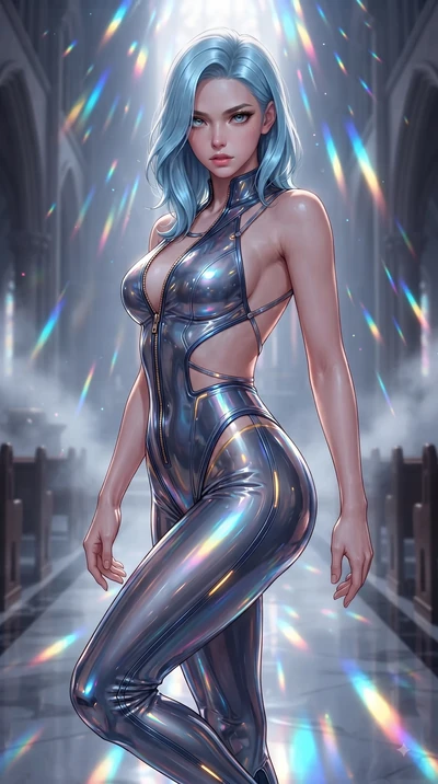 score_9, masterpiece, best quality, ultra-detailed, high-budget anime keyframe, editorial fashion photography, tasteful artistic composition, Korean woman. close-up cowboy shot from the waist and thighs up, the character dominates the composition, fi