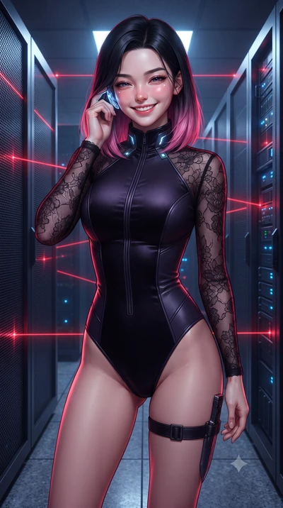 score_9, masterpiece, best quality, ultra-detailed, high-budget anime keyframe, editorial fashion photography, tasteful artistic composition, Korean woman. close-up cowboy shot from the waist and thighs up, the character dominates the composition, fi