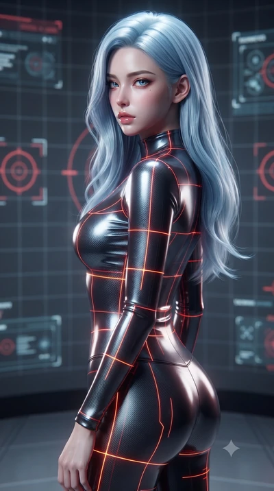 score_9, masterpiece, best quality, ultra-detailed, high-budget anime keyframe, editorial fashion photography, tasteful artistic composition, Korean woman. close-up cowboy shot from the waist and thighs up, the character dominates the composition, fi