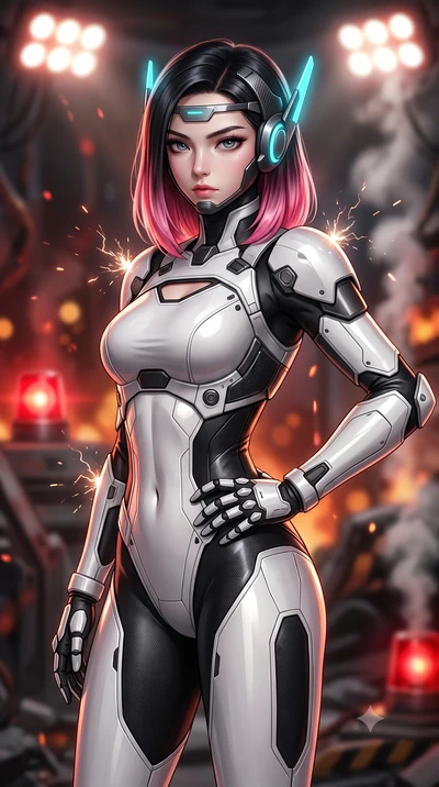 score_9, masterpiece, best quality, ultra-detailed, high-budget anime keyframe, semi-realistic 3D game render, editorial fashion photography, tasteful artistic composition, Korean woman. close-up cowboy shot from the waist and thighs up, the characte