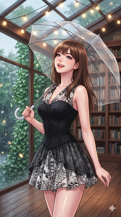 score_9, masterpiece, best quality, ultra-detailed, high-budget anime keyframe, vibrant anime aesthetic, Korean woman. close-up cowboy shot from the waist and thighs up, the character dominates the composition, filling the frame with her large presen