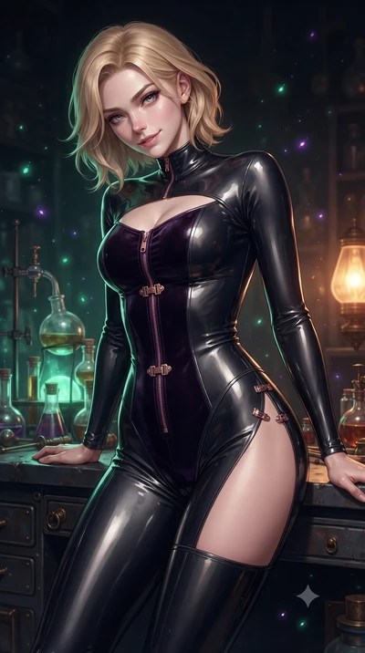 score_9, masterpiece, best quality, ultra-detailed, high-budget anime keyframe, editorial fashion photography, tasteful artistic composition, Caucasian woman. close-up cowboy shot from the waist and thighs up, the character dominates the composition,