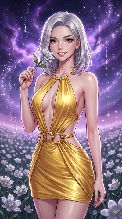 score_9, masterpiece, best quality, ultra-detailed, high-budget anime keyframe, editorial fashion photography, tasteful artistic composition, Caucasian woman, strictly human ears. close-up cowboy shot from the waist and thighs up, the character domin