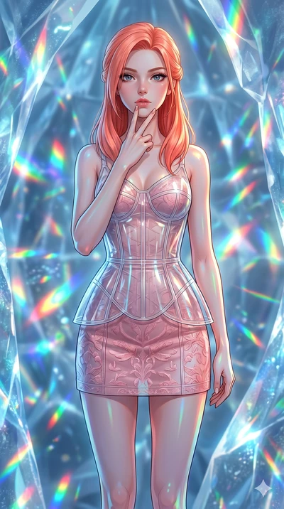 score_9, masterpiece, best quality, ultra-detailed, high-budget anime keyframe, editorial fashion photography, tasteful artistic composition, Japanese woman. cowboy shot from the thighs up, character and outfit filling the frame for maximum editorial
