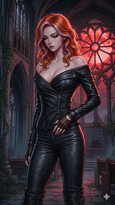 score_9, masterpiece, best quality, ultra-detailed, high-budget anime keyframe, editorial fashion photography, tasteful artistic composition, Caucasian woman, strictly human ears. cowboy shot from the thighs up, character and outfit filling the frame
