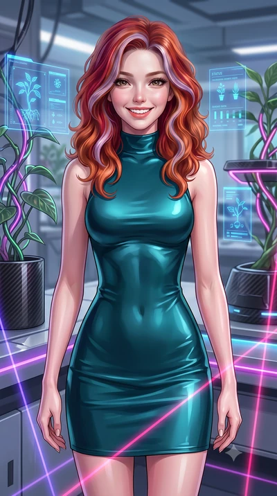 score_9, masterpiece, best quality, ultra-detailed, high-budget anime keyframe, editorial fashion photography, tasteful artistic composition, Caucasian woman, strictly human ears. close-up cowboy shot from the waist and thighs up, the character domin
