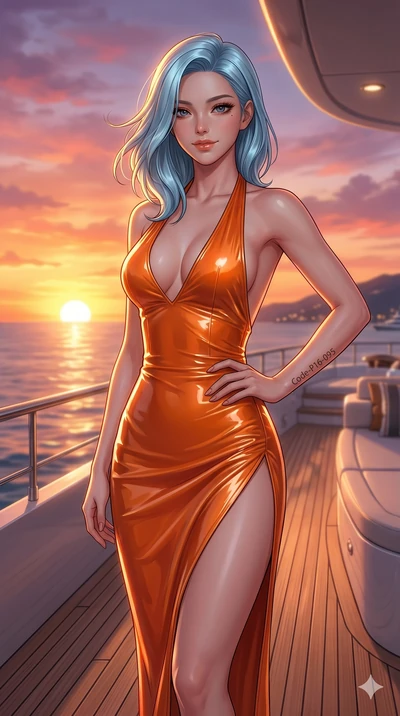score_9, masterpiece, best quality, ultra-detailed, high-budget anime keyframe, editorial fashion photography, tasteful artistic composition, Korean woman. cowboy shot from the thighs up, character and outfit filling the frame for maximum editorial p