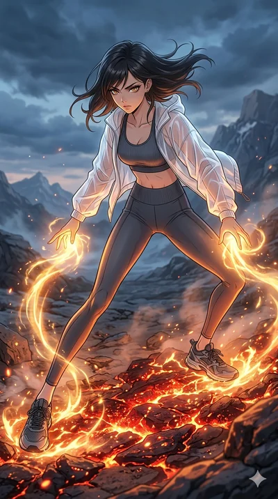 score_9, masterpiece, best quality, ultra-detailed, high-budget anime movie keyframe, cinematic anime lighting, intricate line art, Japanese anime girl. Dynamic full-body shot stretching the vertical silhouette with extreme perspective. casting a spe
