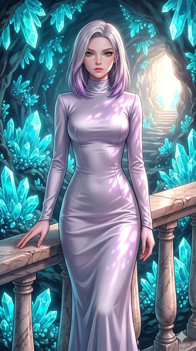 score_9, masterpiece, best quality, ultra-detailed, high-budget anime keyframe, editorial fashion photography, tasteful artistic composition, Caucasian woman, strictly human ears. cowboy shot from the thighs up, character and outfit filling the frame