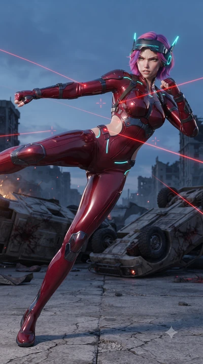 score_9, masterpiece, best quality, ultra-detailed, high-budget anime keyframe, editorial fashion photography, tasteful artistic composition, Caucasian woman. low angle full-body shot from head to toe showing her feet, filling the entire 9:16 vertica