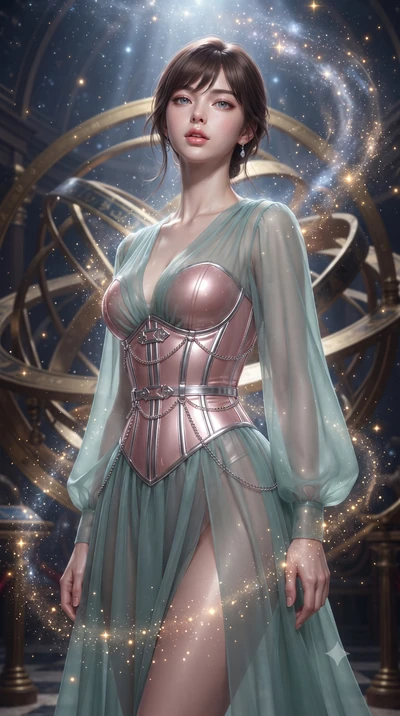 score_9, masterpiece, best quality, ultra-detailed, high-budget anime keyframe, editorial fashion photography, tasteful artistic composition, Korean woman. close-up cowboy shot from the waist and thighs up, the character dominates the composition, fi