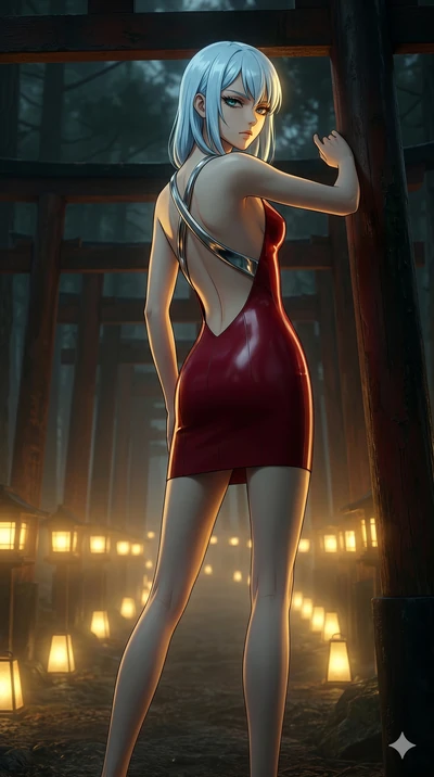 score_9, masterpiece, best quality, ultra-detailed, high-budget anime keyframe, editorial fashion photography, tasteful artistic composition, Korean woman. cowboy shot from the thighs up, character and outfit filling the frame for maximum editorial p