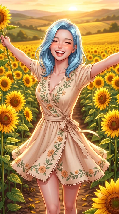 score_9, masterpiece, best quality, ultra-detailed, high-budget anime keyframe, semi-realistic 3D game render, editorial fashion photography, tasteful artistic composition, Korean woman. close-up cowboy shot from the waist and thighs up, the characte