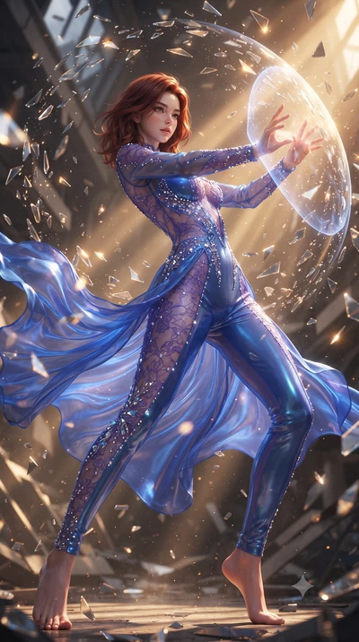 score_9, masterpiece, best quality, ultra-detailed, high-budget anime keyframe, editorial fashion photography, tasteful artistic composition, realistic cosplay photography, Korean woman. low angle full-body shot from head to toe showing her feet, fil