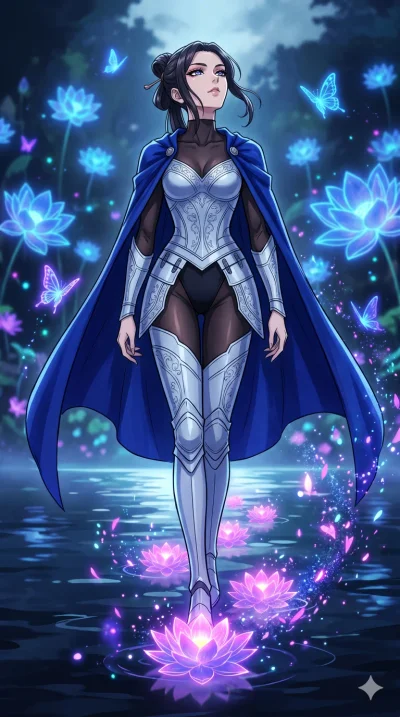 score_9, masterpiece, best quality, ultra-detailed, High-budget Anime Keyframe, vibrant colors, fluid line-art, expressive lighting, cinematic composition, Ufotable-style visual effects, top-tier animation quality, Japanese woman with delicate and el